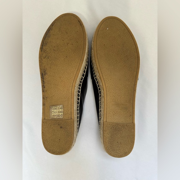 Women’s Saint Laurent Black Espadrille - Size 37.5 - Picture 6 of 7